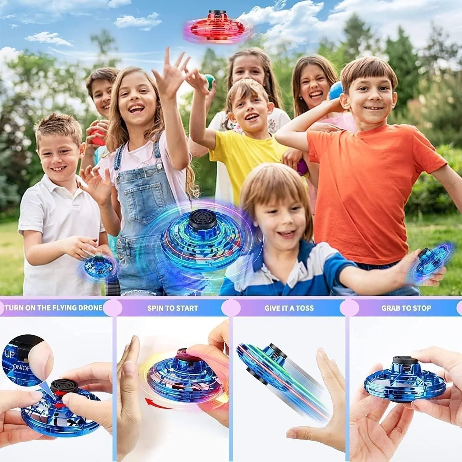 Magic Flying Spinner Toys | multi colour . - RespocatzRespocatzMagic Flying Spinner Toys | multi colour .